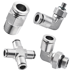 316 stainless steel push in fittings, 316 pneumatic fittings