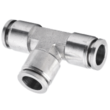 316 SUS union tee reducer, stainless steel push in fitting
