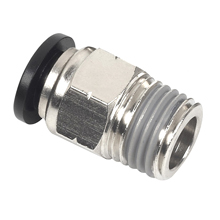 male connector, male straight, push in fitting