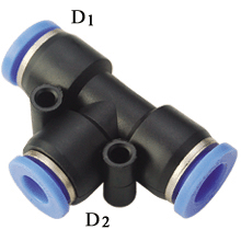 3/16 to 5/32 O.D tube,  union tee reducer | push in fitting 