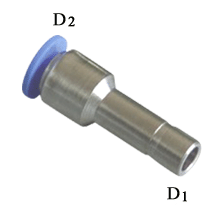 10mm to 6mm O.D tube | push to connect plug-in reducer fittings