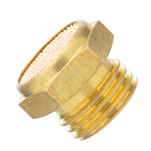 G 1-1/2 male thread sintered bronze breather vent silencer | pneumatic muffler