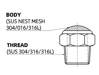 specification of stainless steel silencer with mesh