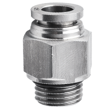 4mm tube G 1/8 thread stainless steel male connector push in fittings