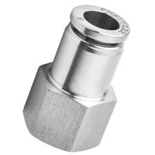 stainless steel pneumatic air fittings - G thread female connector with O-ring