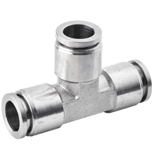 1/2 O.D union tee stainless steel 316 push to connect fittings