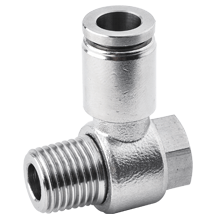1/4 x R 1/4 stainless steel male banjo elbow push-in fittings