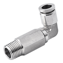 stainless steel extend male elbow swivel, push in fitting