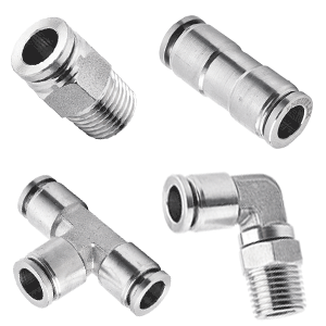 316 stainless steel pneumatic fitting, PT, R, BSPT thread