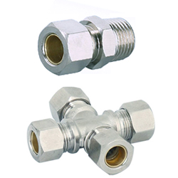 brass compression fittings, tube fittings