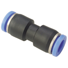 thumbnail image 2 of 8mm OD Push-In Union Fitting – Straight, PBT – Air Pneumatic Connector 2 of 5