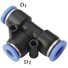 3/8 to 5/32 O.D tube, union tee reducer | push in fitting 