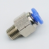 1/16 NPT Male Straight Connector Push in Fitting from PNEUFLEX