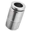 6mm x R 3/8 round male connector stainless steel push in fittings