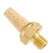 10-32 UNF male thread sintered bronze silencer