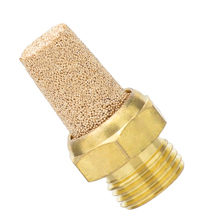 G 1-1/2 male thread sintered bronze silencer