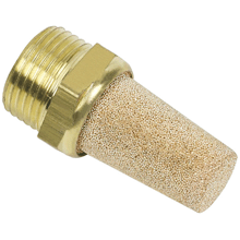 R 1-1/2 male thread sintered bronze silencer