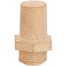 R1/8 male thread hexagon sintered bronze silencer | pneumatic silencer