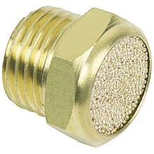 BSPT 1/4 male thread sintered bronze breather vent silencer | pneumatic muffler