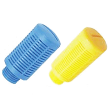 R 1 male thread porous plastic muffler | pneumatic muffler