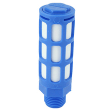 R 1/8 male thread porous plastic silencer | pneumatic silencer