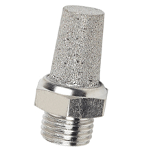 R 1/8 male thread standard sintered stainless steel silencer