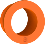 pneuflex orange round push in fittings